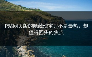 P站网页版的隐藏瑰宝：不是最热，却值得回头的焦点