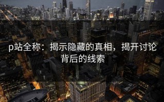 p站全称：揭示隐藏的真相，揭开讨论背后的线索