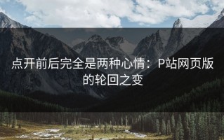 点开前后完全是两种心情：P站网页版的轮回之变