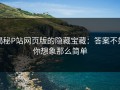 揭秘P站网页版的隐藏宝藏：答案不如你想象那么简单