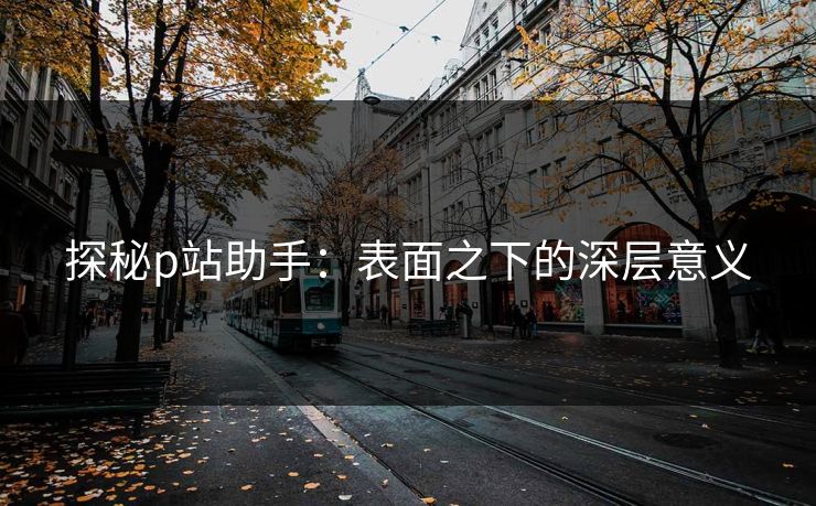 探秘p站助手：表面之下的深层意义-第1张图片-p站网页版影视网 - p站内容页