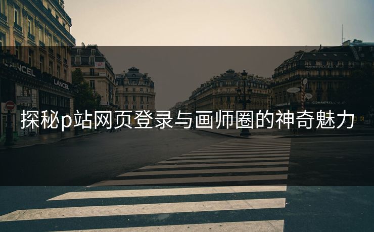 探秘p站网页登录与画师圈的神奇魅力-第1张图片-p站网页版影视网 - p站内容页